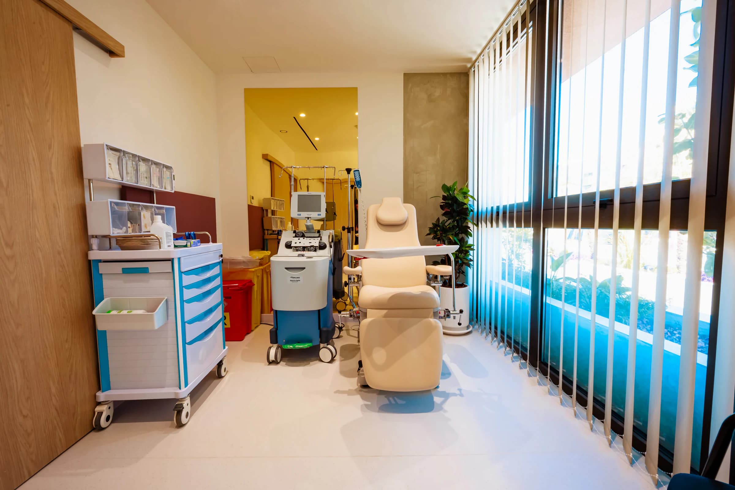The real Spectra Optia apheresis suite at AION